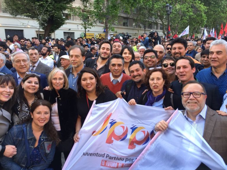 PPD presente en masivo acto del NO en Paseo Bulnes