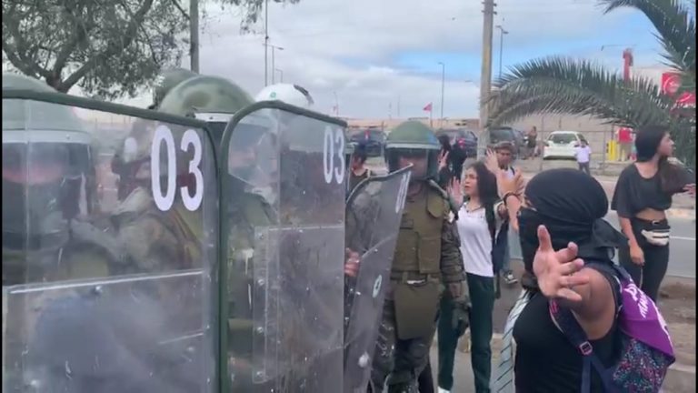 Mujeres PPD de Arica y Parinacota rechazan represión policial ad portas del 8M