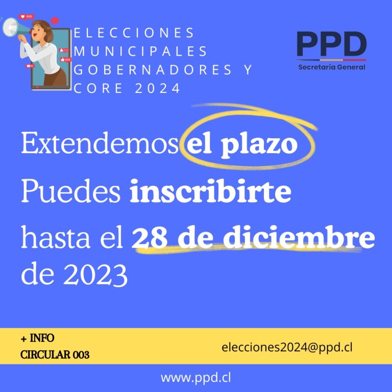 Prórroga para las elecciones municipales y regionales 2024